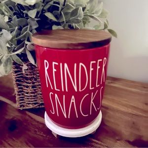 Rae Dunn Reindeer Snacks Cellar